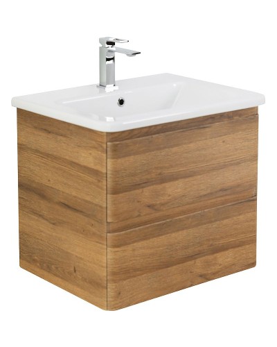 Тумба под раковину BelBagno 50 ALBANO-CER-500-2C-SO-RR подвесная Rovere Rustico