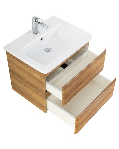 Тумба под раковину BelBagno 50 ALBANO-CER-500-2C-SO-RR подвесная Rovere Rustico