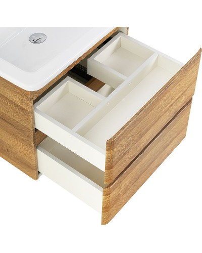 Тумба под раковину BelBagno 50 ALBANO-CER-500-2C-SO-RR подвесная Rovere Rustico