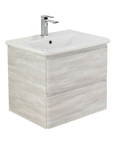 Тумба под раковину BelBagno 50 ALBANO-CER-500-2C-SO-RVB подвесная Rovere Vintage Bianco