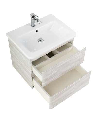 Тумба под раковину BelBagno 50 ALBANO-CER-500-2C-SO-RVB подвесная Rovere Vintage Bianco