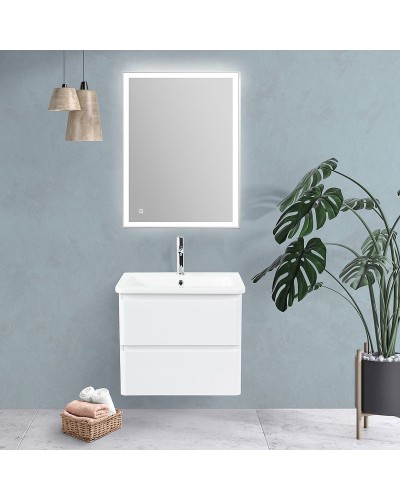 Тумба под раковину BelBagno 60 ALBANO-CER-600-2C-SO-BL подвесная Bianco Lucido