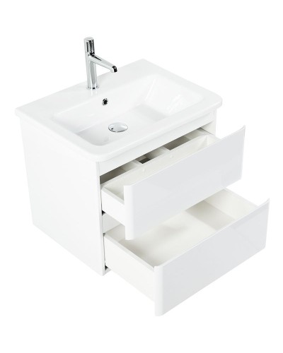 Тумба под раковину BelBagno 60 ALBANO-CER-600-2C-SO-BL подвесная Bianco Lucido
