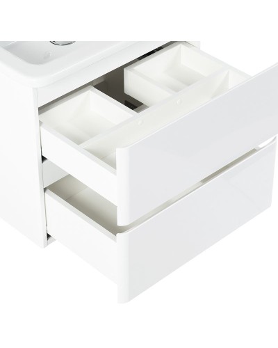 Тумба под раковину BelBagno 60 ALBANO-CER-600-2C-SO-BL подвесная Bianco Lucido