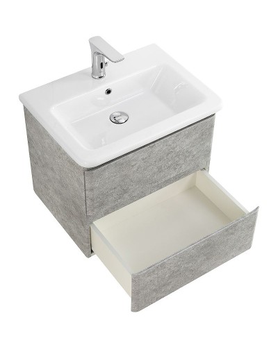 Тумба под раковину BelBagno 60 ALBANO-CER-600-2C-SO-CVG подвесная Cemento Verona Grigio