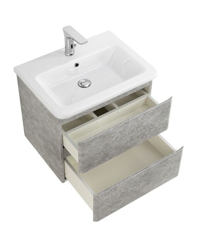 Тумба под раковину BelBagno 60 ALBANO-CER-600-2C-SO-CVG подвесная Cemento Verona Grigio