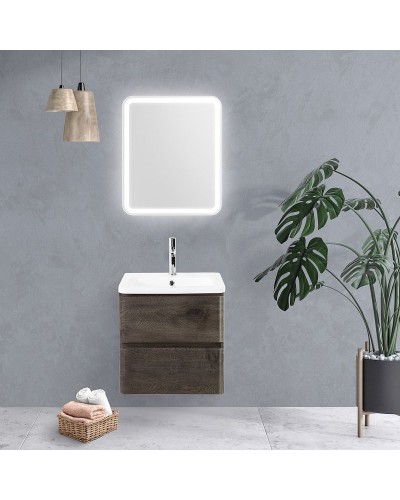 Тумба под раковину BelBagno 60 ALBANO-CER-600-2C-SO-RNG подвесная Robere Nature Grigio
