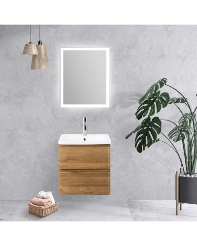 Тумба под раковину BelBagno 60 ALBANO-CER-600-2C-SO-RR подвесная Rovere Rustico