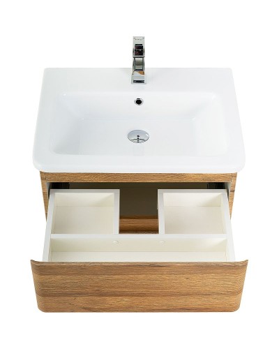 Тумба под раковину BelBagno 60 ALBANO-CER-600-2C-SO-RR подвесная Rovere Rustico