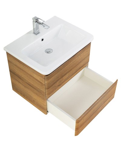 Тумба под раковину BelBagno 60 ALBANO-CER-600-2C-SO-RR подвесная Rovere Rustico