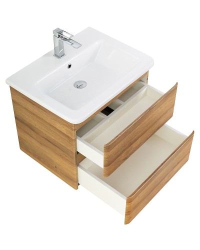 Тумба под раковину BelBagno 60 ALBANO-CER-600-2C-SO-RR подвесная Rovere Rustico