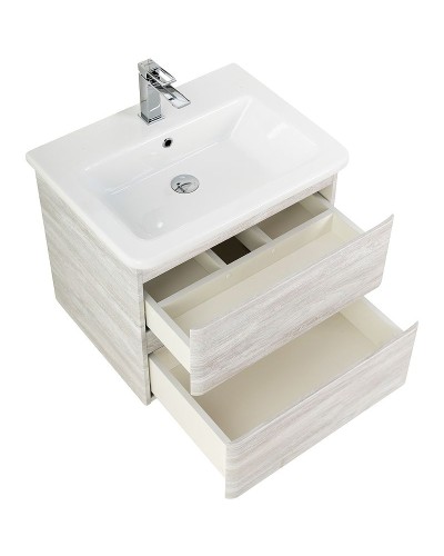 Тумба под раковину BelBagno 60 ALBANO-CER-600-2C-SO-RVB подвесная Rovere Vintage Bianco