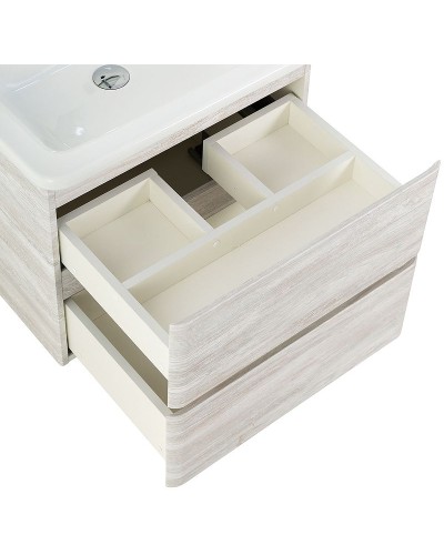 Тумба под раковину BelBagno 60 ALBANO-CER-600-2C-SO-RVB подвесная Rovere Vintage Bianco