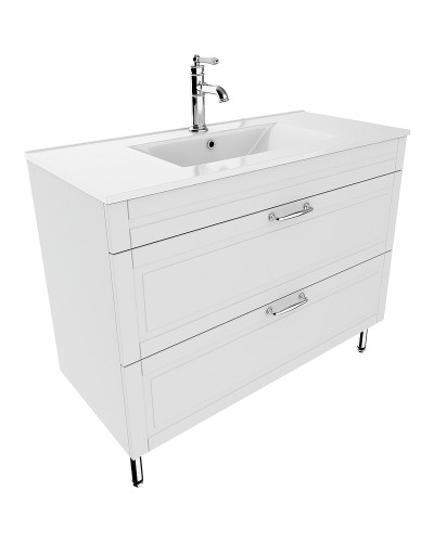 Тумба под раковину Iddis Oxford 100 OXF10W1i95 Белая матовая