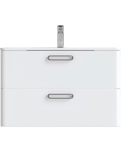 Тумба под раковину Iddis Brick 80 BRI80W0i95 подвесная Белая глянцевая