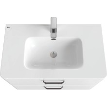 Тумба под раковину Iddis Brick 80 BRI80W0i95 подвесная Белая глянцевая