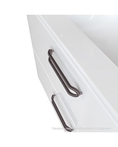 Тумба под раковину Iddis Brick 80 BRI80W0i95 подвесная Белая глянцевая