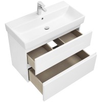 Тумба под раковину Roca Oleta 80 857640501 подвесная Белая матовая