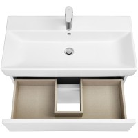 Тумба под раковину Roca Oleta 80 857640501 подвесная Белая матовая