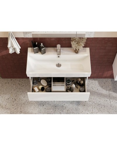 Тумба под раковину Roca Oleta 80 857640501 подвесная Белая матовая