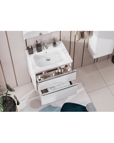 Тумба под раковину Roca The Gap 60 857397806 подвесная Белый глянец