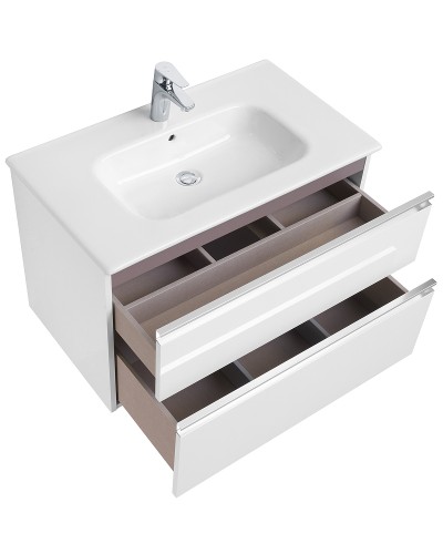 Тумба под раковину Roca The Gap 80 857399806 подвесная Белый глянец