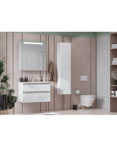 Тумба под раковину Roca The Gap 80 857399806 подвесная Белый глянец