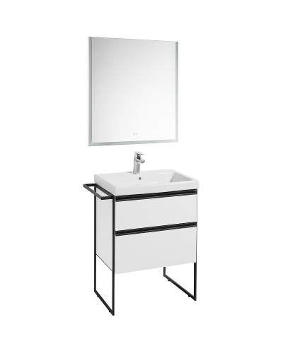 Тумба под раковину Roca Domi 60 857458806 подвесная Белый глянец