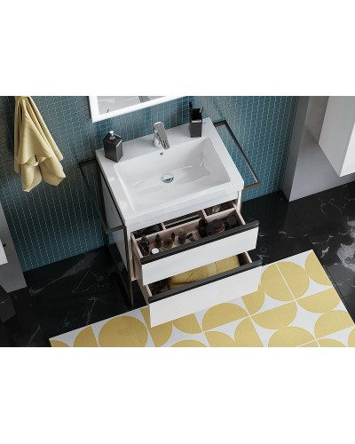 Тумба под раковину Roca Domi 60 857458806 подвесная Белый глянец