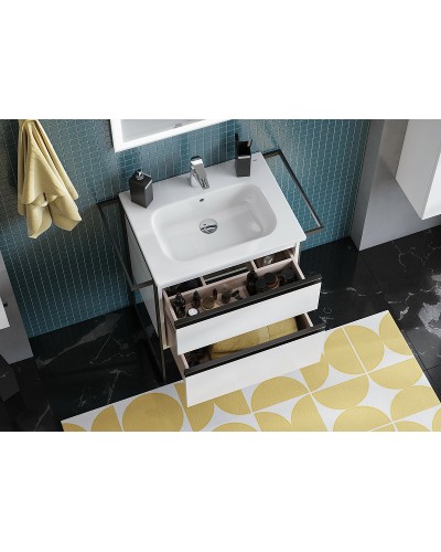 Тумба под раковину Roca Domi 60 857458806 подвесная Белый глянец