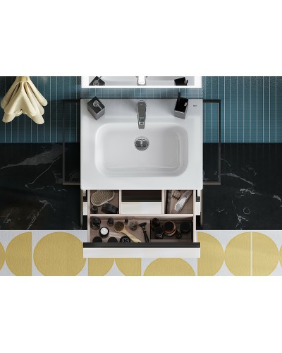 Тумба под раковину Roca Domi 60 857458806 подвесная Белый глянец