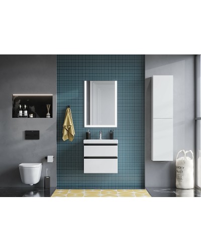 Тумба под раковину Roca Domi 60 857458806 подвесная Белый глянец