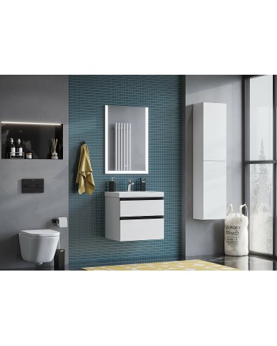 Тумба под раковину Roca Domi 60 857458806 подвесная Белый глянец