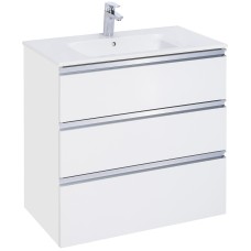 Тумба под раковину Roca The Gap 80 857406806 подвесная Белый глянец