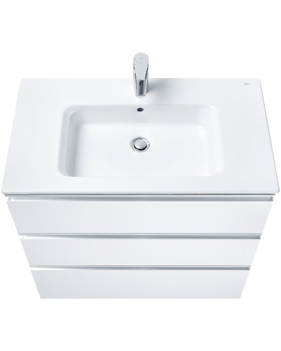 Тумба под раковину Roca The Gap 80 857406806 подвесная Белый глянец