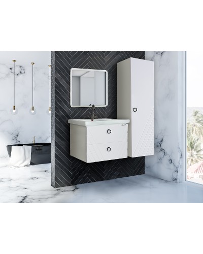 Тумба под раковину Bellezza Альба 70 4631711110014 подвесная Белая