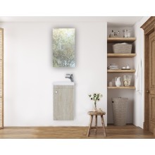 Тумба под раковину Bellezza Комо 40 4639005180477 подвесная Дуб светлый