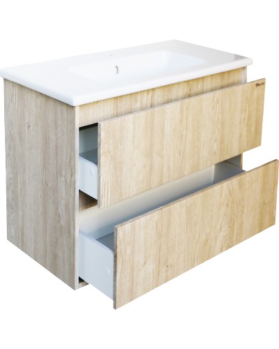 Тумба под раковину Bellezza Лоренцо 60 4639109270470 подвесная Дуб светлый