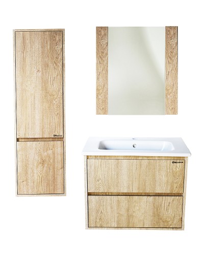 Тумба под раковину Bellezza Лоренцо 60 4639109270470 подвесная Дуб светлый