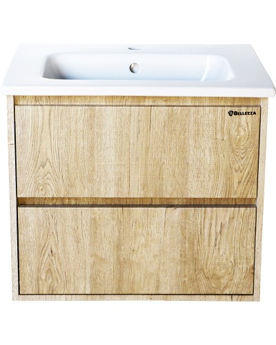 Тумба под раковину Bellezza Лоренцо 60 4639109270470 подвесная Дуб светлый