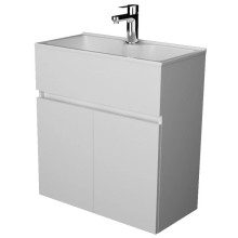 Тумба с раковиной белый глянец 60 см 1Marka Mira У75328