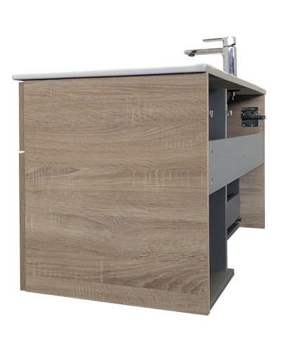 Тумба с раковиной Comforty Варна 90 00-00009919 подвесная Дуб сонома
