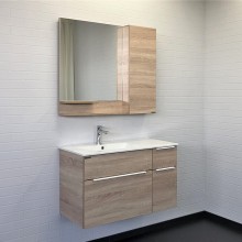 Тумба с раковиной Comforty Варна 90 00-00009919 подвесная Дуб сонома