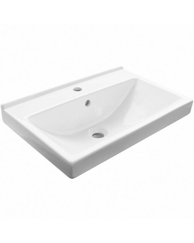 Тумба с раковиной Comforty Никосия 60Н 00-00011160 Белая глянцевая