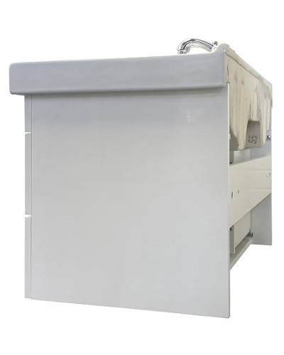 Тумба с раковиной Comforty Никосия 80П 00-00011163 подвесная Белая глянцевая