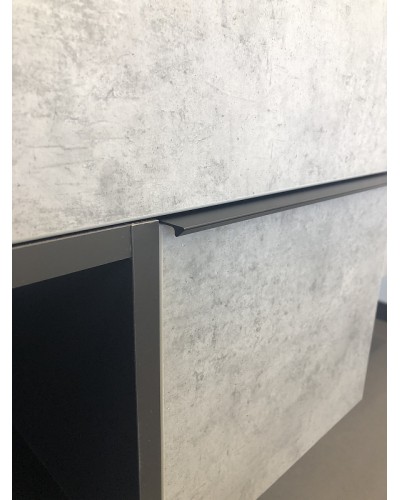 Тумба с раковиной Comforty Франкфурт 75 00-00011080 подвесная Бетон светлый