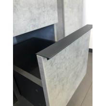 Тумба с раковиной Comforty Франкфурт 75 00-00011080 подвесная Бетон светлый