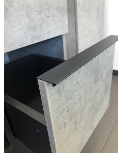 Тумба с раковиной Comforty Франкфурт 75 00-00011080 подвесная Бетон светлый