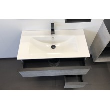 Тумба с раковиной Comforty Франкфурт 75 00-00011080 подвесная Бетон светлый