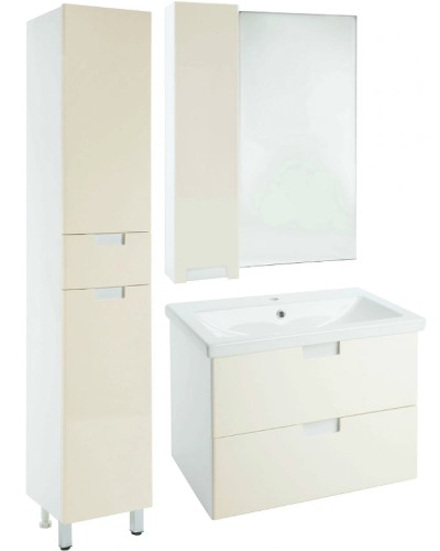 Тумба под раковину Bellezza Пегас 50 4630406180073 подвесная Бежевая Белая